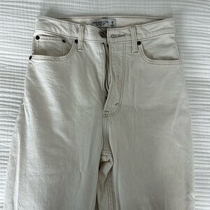 Abercrombie curve love ankle straight ultra high rise jeans